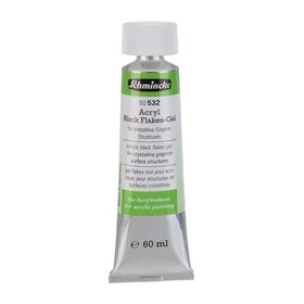 Schmincke Medium 532 60 ml Black Flakes Gel Siyah Parçalı Jel