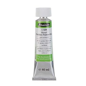 Schmincke Medium 535 60 ml Golden Flakes Gel Altın Parçalı Jel
