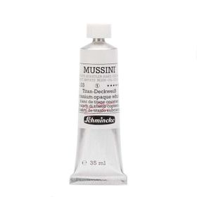 Schmincke Mussini Artists Profesyonel 35 ml Seri 1 Titanium Opaque White 10103 Yağlı Boya