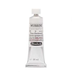 Schmincke Mussini Artists Profesyonel 35 ml Seri 1 Titanium Opaque White 10103 Yağlı Boya
