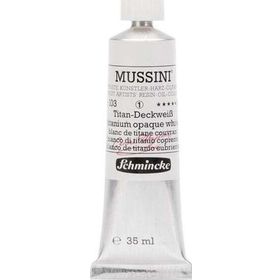 Schmincke Mussini Artists Profesyonel 35 ml Seri 1 Titanium Opaque White 10103 Yağlı Boya