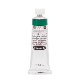 Schmincke Mussini Artists Profesyonel 35 ml Seri 3 Helio Green Deep 10518 Yağlı Boya