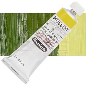 Schmincke Mussini No:534 Translucent Golden Green Seri 3 35 ML Yağlı Boya