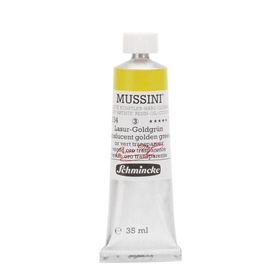 Schmincke Mussini No:534 Translucent Golden Green Seri 3 35 ML Yağlı Boya