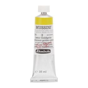 Schmincke Mussini No:534 Translucent Golden Green Seri 3 35 ML Yağlı Boya