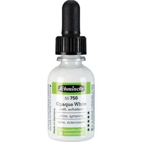 Schmincke N:750 Aqua Drop Opaque White 30 ML Sıvı Sulu Boya