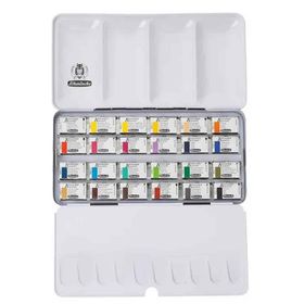 Schmincke N:75425097 24 Renk Akademik Tablet Sulu Boya Set