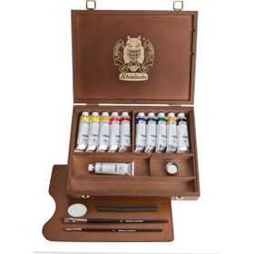 Schmincke Norma Professional Ahşap Kutu 11 x 35 ml Yağlı Boya Seti