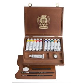Schmincke Norma Professional Ahşap Kutu 11 x 35 ml Yağlı Boya Seti