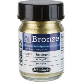 Schmincke Oil Bronze No:801 Rich Gold Yaldız Pigment 50 ml Yağlı Boya