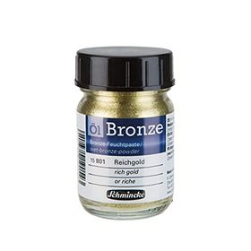 Schmincke Oil Bronze No:801 Rich Gold Yaldız Pigment 50 ml Yağlı Boya