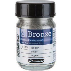 Schmincke Oil Bronze No:805 Silver Yaldız Pigment 50 ml Yağlı Boya