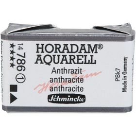 Schmincke Seri 1 786 Charcoal Grey Horadam Aquarell Artist Tam Tablet Sulu Boya