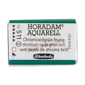 Schmincke Seri 2 511 Chromium Oxide Green Brilliant Horadam Aquarell Artist Tam Tablet Sulu Boya