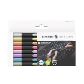 Schneider 020 1-2 mm 8'li Metalik Marker Kalem Set