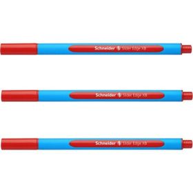 Schneider 152202 Slider Edge Kırmızı 3 Adet Tükenmez Kalem