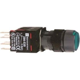 Schneider 1NA 12 24V 3389110763768 Çap 16 Yaylı Dönüş Yeşil Sıva Altı Eksiksiz Işıklı Buton