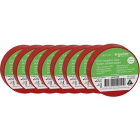 Schneider 2420100 8 Adet 19 mm x 20 m Kırmızı İzole Elektrik Bandı