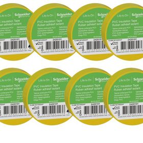 Schneider 2420101 8 Adet 19 mm x 20 m Sarı İzole Elektrik Bandı