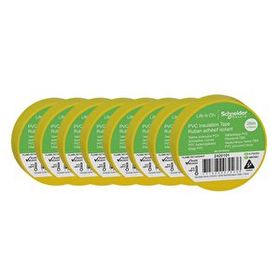 Schneider 2420101 8 Adet 19 mm x 20 m Sarı İzole Elektrik Bandı