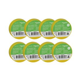 Schneider 2420101 8 Adet 19 mm x 20 m Sarı İzole Elektrik Bandı