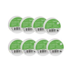 Schneider 2420104 8 Adet 19 mm x 20 m Beyaz İzole Elektrik Bandı
