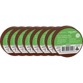 Schneider 2420107 8 Adet 19 mm x 20 m Kahverengi İzole Elektrik Bandı