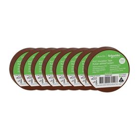 Schneider 2420107 8 Adet 19 mm x 20 m Kahverengi İzole Elektrik Bandı