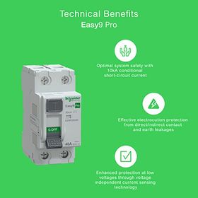 Schneider 30 MA AC Type 2x40A Kaçak Akım Koruma Rölesi