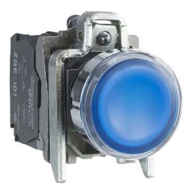 Schneider 3389110119756 22 mm Mavi 24 V AC-DC Ledli Işıklı Yaylı Buton