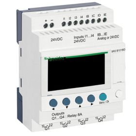 Schneider 3389110547542 Electric SR2B121BD Zelio Logic 24V DC Kompakt Akıllı Röle