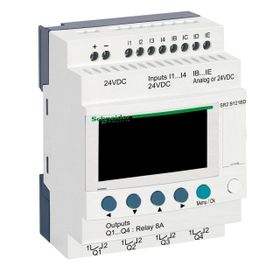 Schneider 3389110547542 Electric SR2B121BD Zelio Logic 24V DC Kompakt Akıllı Röle