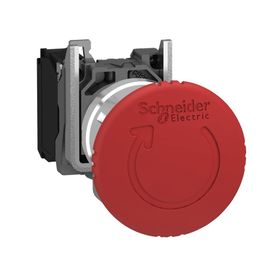Schneider 3606480625053 40 mm Kırmızı Electric Mantar Kafalı Kalıcı Çevir Çek Acil Durdurma Butonu