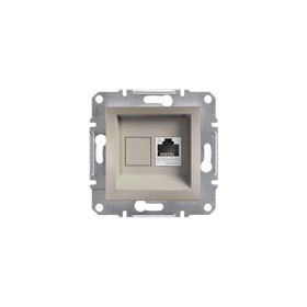 Schneider 3606480728037 Electric Eph4700169 Asfora Bronz Tekli Rj45 Cat6 Utp Telefon Prizi