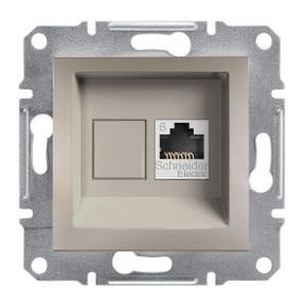 Schneider 3606480728037 Electric Eph4700169 Asfora Bronz Tekli Rj45 Cat6 Utp Telefon Prizi