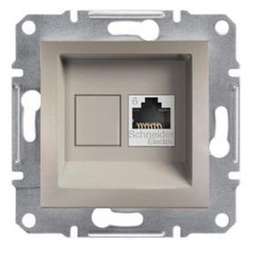 Schneider 3606480728037 Electric Eph4700169 Asfora Bronz Tekli Rj45 Cat6 Utp Telefon Prizi