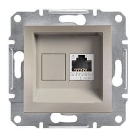 Schneider 3606480728037 Electric Eph4700169 Asfora Bronz Tekli Rj45 Cat6 Utp Telefon Prizi