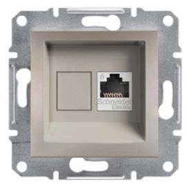 Schneider 3606480728037 Electric Eph4700169 Asfora Bronz Tekli Rj45 Cat6 Utp Telefon Prizi