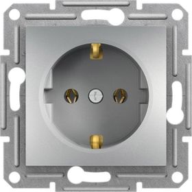 Schneider 3606480728518 Electric Eph1400161 Asfora Alüminyum Işıklı Anahtar Çerçevesiz