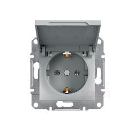 Schneider 3606480728686 Electric EPH3100161 Asfora Alüminyum Kapaklı Yan Topraklamalı Tekli Priz Çerçevesiz