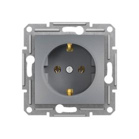 Schneider 3606480730405 Electric EPH2900162 Asfora Çelik Topraklı Priz Çerçevesiz