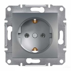 Schneider 3606480730405 Electric EPH2900162 Asfora Çelik Topraklı Priz Çerçevesiz