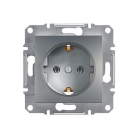 Schneider 3606480730405 Electric EPH2900162 Asfora Çelik Topraklı Priz Çerçevesiz