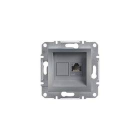 Schneider 3606480730641 Electric Eph4700162 Asfora Çelik Tekli Rj45 Cat6 Utp Telefon Prizi