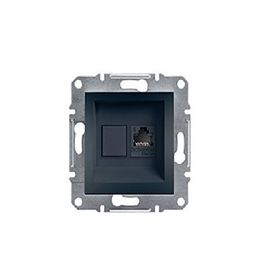 Schneider 3606480730641 Electric Eph4700162 Asfora Çelik Tekli Rj45 Cat6 Utp Telefon Prizi