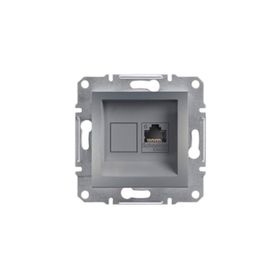 Schneider 3606480730641 Electric Eph4700162 Asfora Çelik Tekli Rj45 Cat6 Utp Telefon Prizi