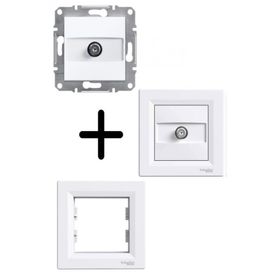 Schneider 3606480987182 Electric Eph3470121 Asfora Beyaz Tv-sat Prizi 1db Sonlu
