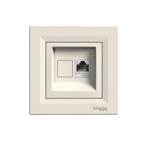 Schneider 3606480987335 Electric Eph4370523 Asfora Krem Tekli Rj45 Konnektörsüz Data Prizi
