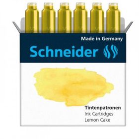 Schneider 4004675147417 166125 Tintenpatronen 6'lı Sarı Dolma Kalem Kartuşu