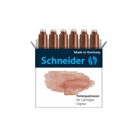 Schneider 4004675147622 166107 Tintenpatronen 6'lı Açık Kahveregi Dolma Kalem Kartuşu